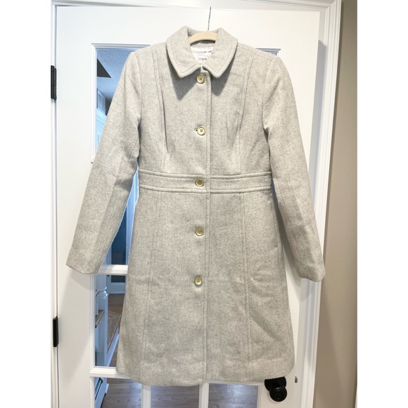 j crew factory wool blend lady coat